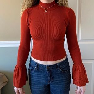 orange crop sweater